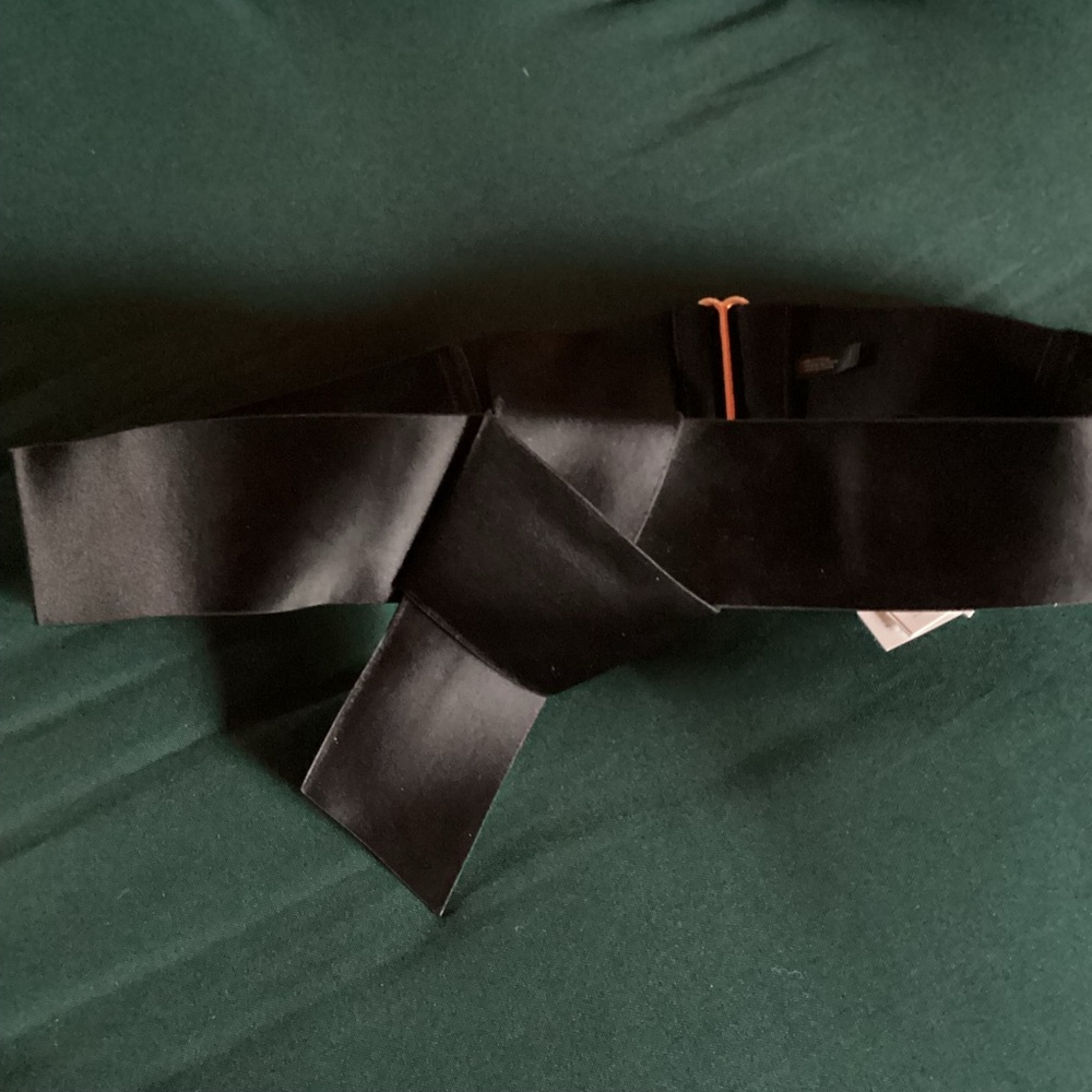H&M Black Belt Leather look, stretchy